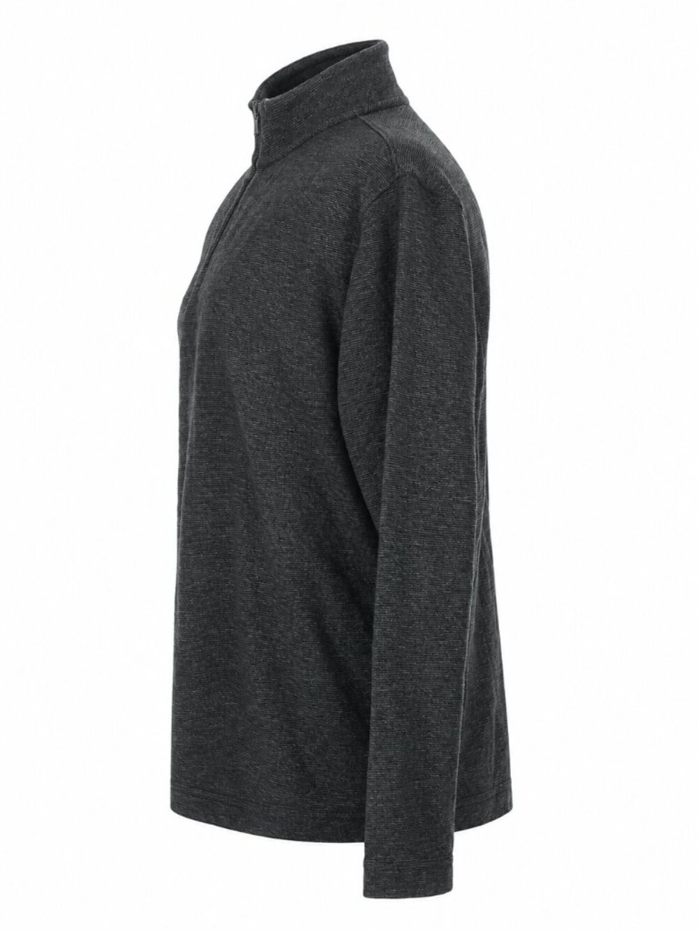 Van Heusen Charcoal Gray Quarter-Zip Pullover Sweater, M - Picture 5 of 6